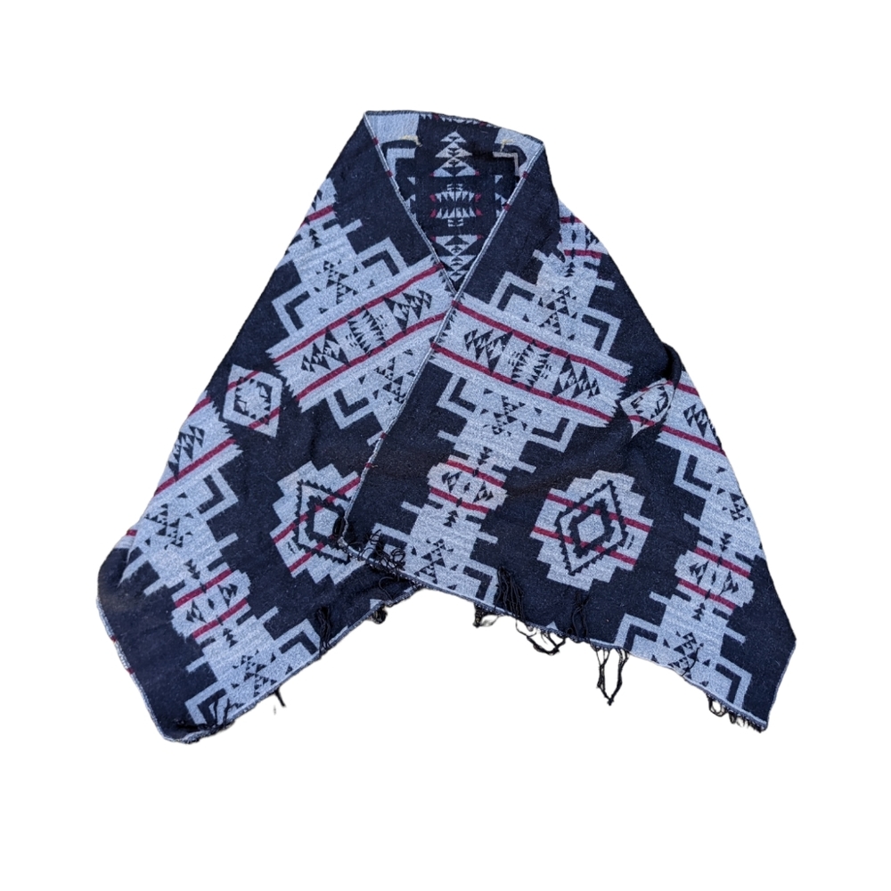 Aztec Style Falsa Blanket Scarf XL Long Scarf Shawl One Size Women's Accessory